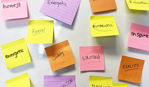 Collaborative process collecting data during an affinity diagramming session